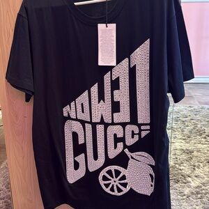 Gucci Black and White Short Sleeve Tee